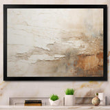 Beige And Brown Paint Fusion - Abstract Canvas Wall Art