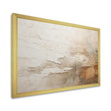 Beige And Brown Paint Fusion - Abstract Canvas Wall Art