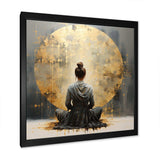 Minimalism Meditation Pose I - Spiritual Canvas Wall Art