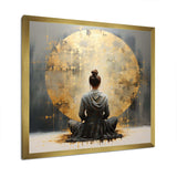 Minimalism Meditation Pose I - Spiritual Canvas Wall Art