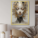 Woman Meditation Mind II - Spiritual Canvas Wall Art