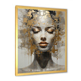 Woman Meditation Mind II - Spiritual Canvas Wall Art