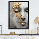 Woman Meditation Mind III - Fashion Canvas Wall Art