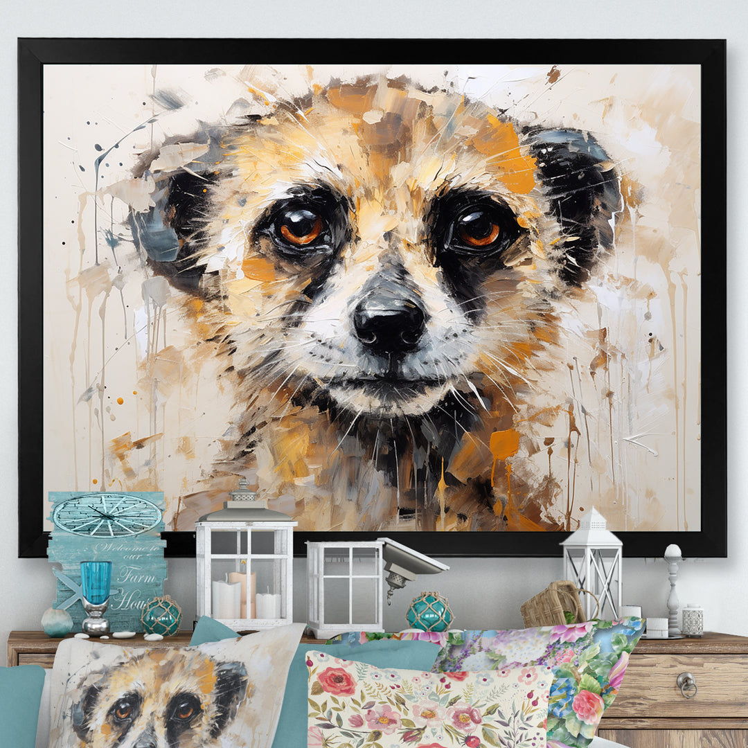 Cute Meercat Portrait - Meercat Wall Decor
