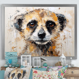 Cute Meercat Portrait - Meercat Wall Decor