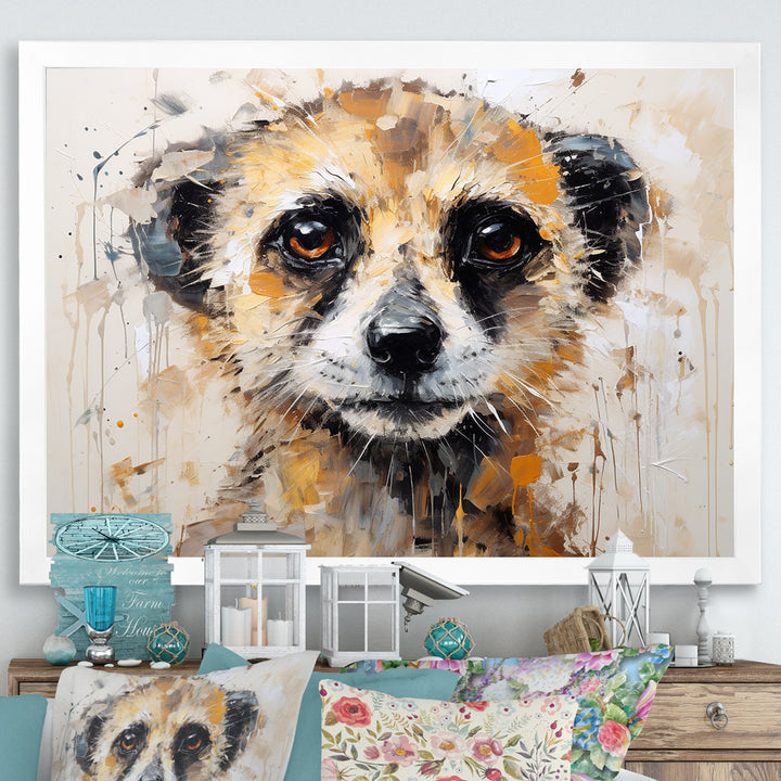 Cute Meercat Portrait - Meercat Wall Decor