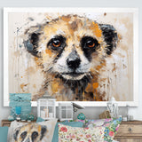 Cute Meercat Portrait - Meercat Wall Decor