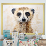 Minimalism Meercat Portrait - Meercat Wall Decor