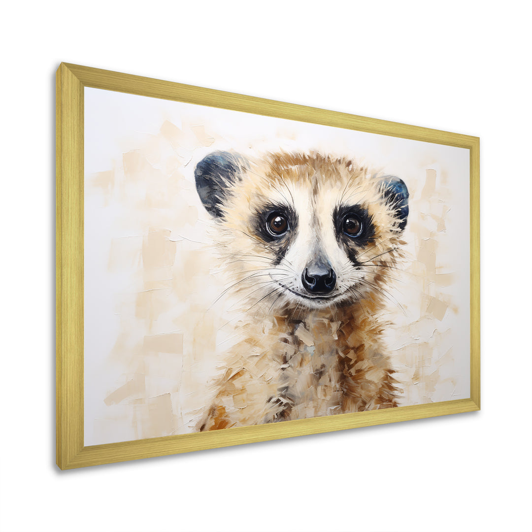Minimalism Meercat Portrait - Meercat Wall Decor