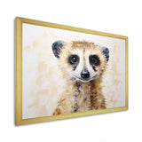 Minimalism Meercat Portrait - Meercat Wall Decor