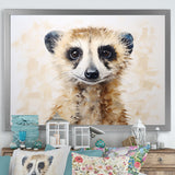 Minimalism Meercat Portrait - Meercat Wall Decor