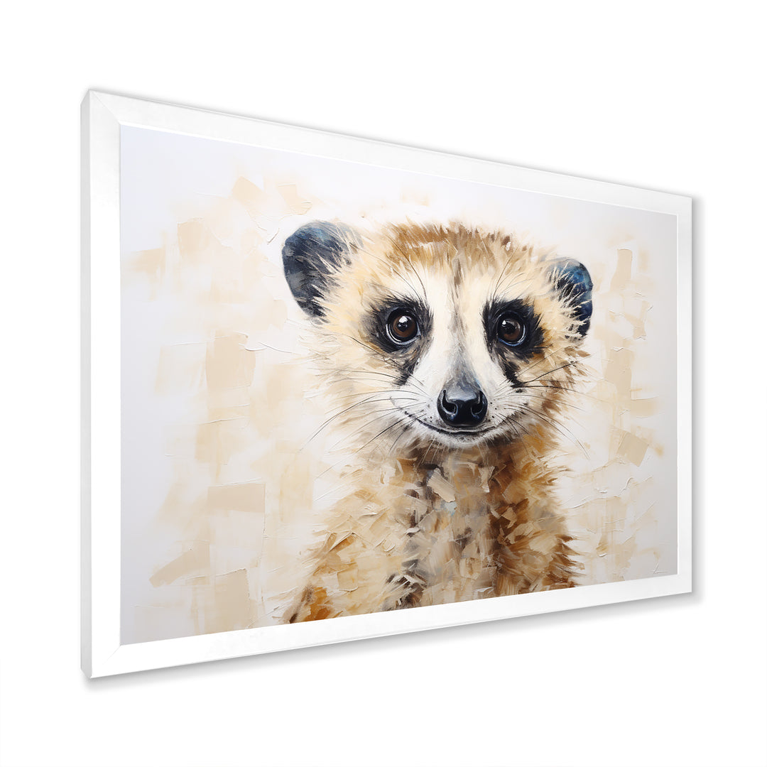 Minimalism Meercat Portrait - Meercat Wall Decor