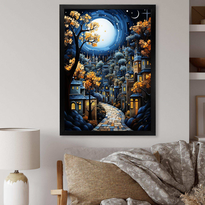 Mexican Art Landscape Oaxacan Odyssey - People Canvas Wall Art