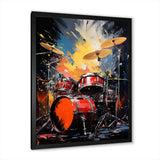 Popart Music Drums - Music Canvas Wall Art