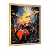 Popart Music Drums - Music Canvas Wall Art