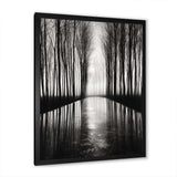 Black And White Forest Silence Photography III - Landscapes Canvas Wall Art