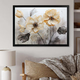 Minimalism Morning Glory - Floral Canvas Wall Art