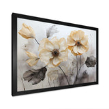 Minimalism Morning Glory - Floral Canvas Wall Art