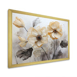 Minimalism Morning Glory - Floral Canvas Wall Art