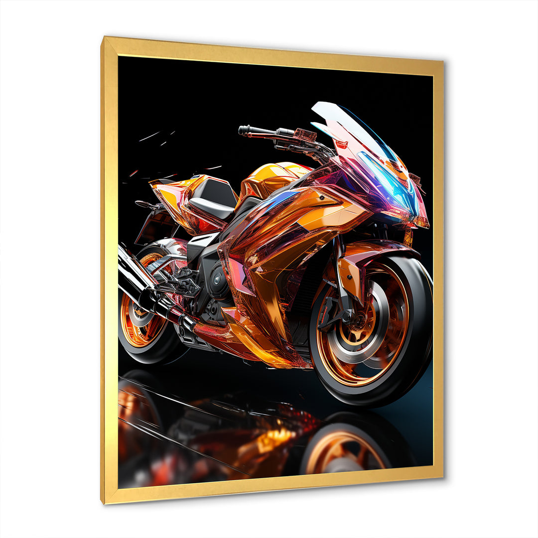 A Speed Motorcycle Adventure - Motorcycle Canvas Wall Art