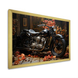 Noir Motorcycle Mystery - Motorcycle Canvas Wall Art