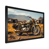 Rustic Adventure Motorcycle - Motorcycle Canvas Wall Art