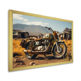 Rustic Adventure Motorcycle - Motorcycle Canvas Wall Art
