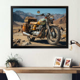 Rustic Adventure Cruiser Motorcycle - Transportation Canvas Wall Art