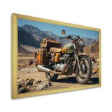 Rustic Adventure Cruiser Motorcycle - Transportation Canvas Wall Art