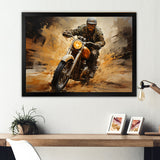 Speedy Motorcycle Blur - Motorcycle Canvas Wall Art