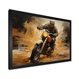 Speedy Motorcycle Blur - Motorcycle Canvas Wall Art