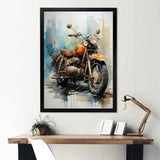 Surreal Motorcycle Journey - Motorcycle Canvas Wall Art