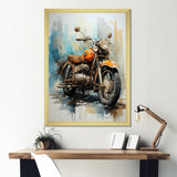 Surreal Motorcycle Journey - Motorcycle Canvas Wall Art