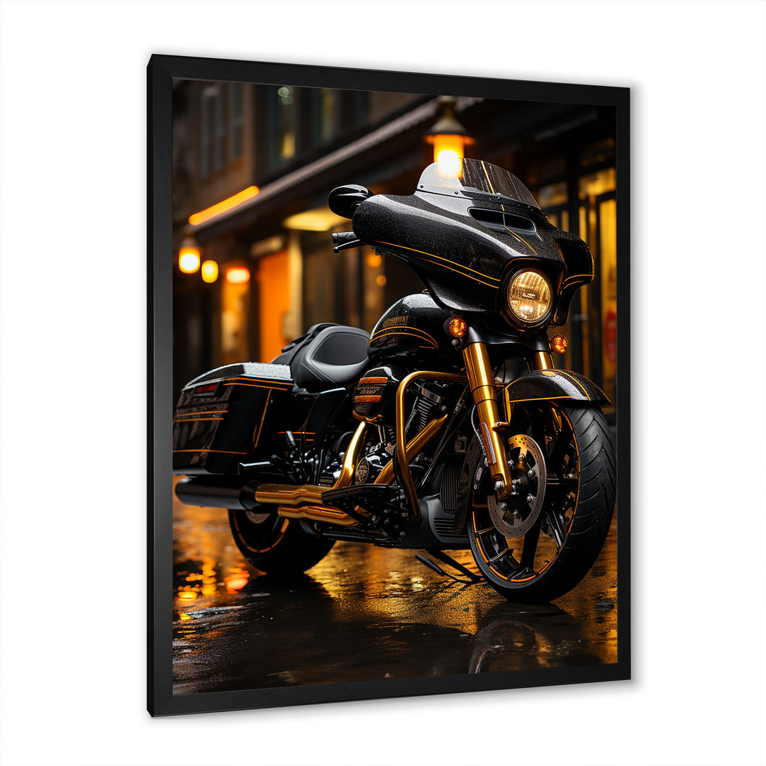 Urban Streeter Motorcycle - Motorcycle Canvas Wall Art