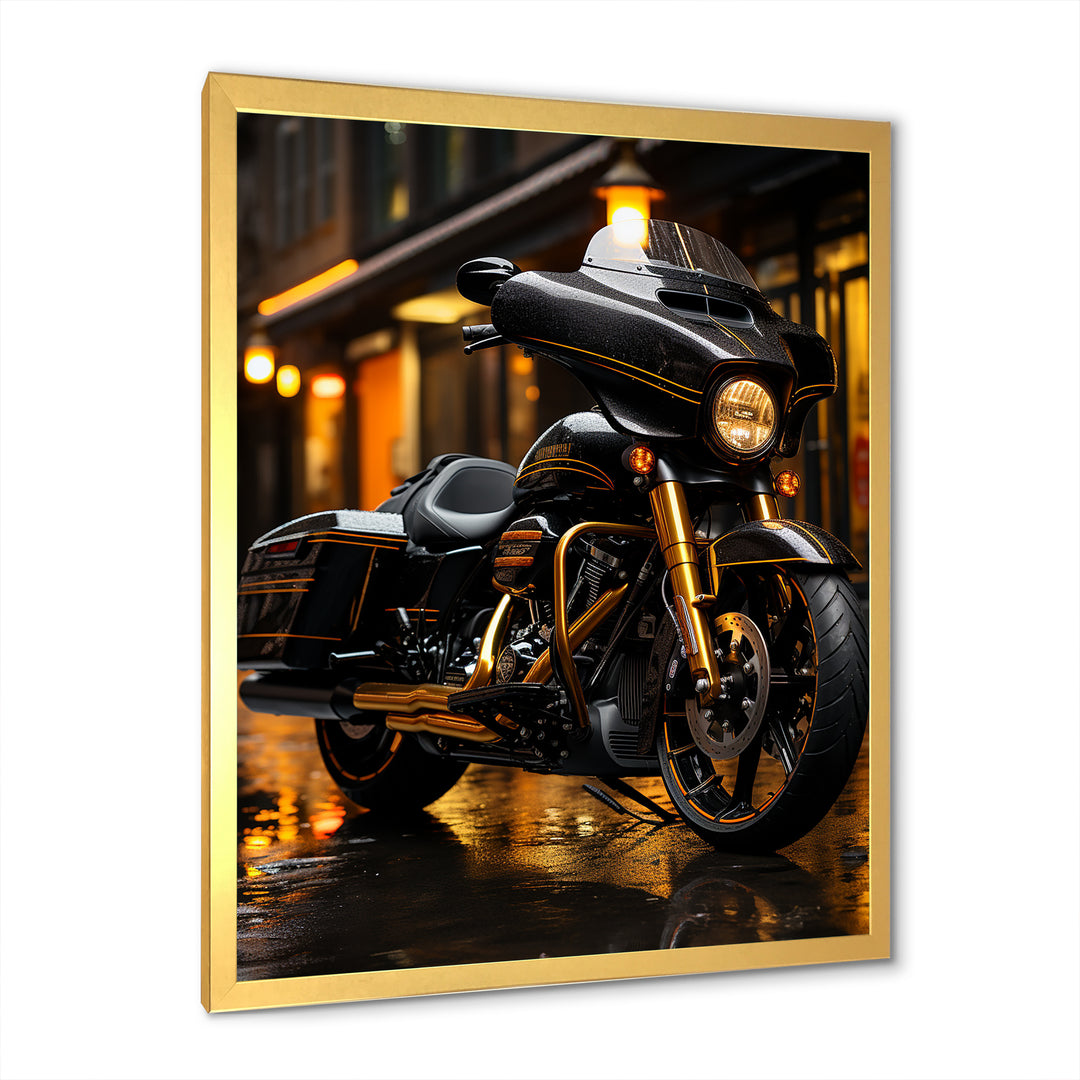 Urban Streeter Motorcycle - Motorcycle Canvas Wall Art