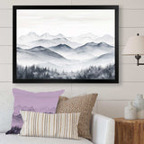 Morning Fog Mountain Wonder - Landscapes Canvas Wall Art