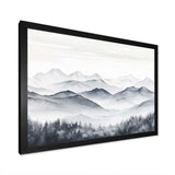 Morning Fog Mountain Wonder - Landscapes Canvas Wall Art