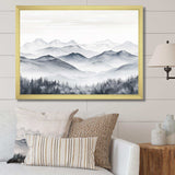 Morning Fog Mountain Wonder - Landscapes Canvas Wall Art