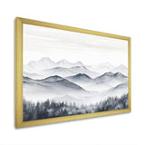 Morning Fog Mountain Wonder - Landscapes Canvas Wall Art