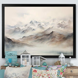 Morning Fog Mountain Wonder IV - Landscapes Canvas Wall Art