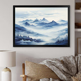 Mountain Blue Peak Harmonies II - Landscapes Canvas Wall Art