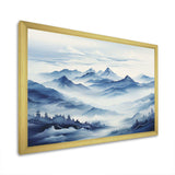 Mountain Blue Peak Harmonies II - Landscapes Canvas Wall Art