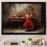 Cello Charisma Deep Burgundy II - Music Canvas Wall Art