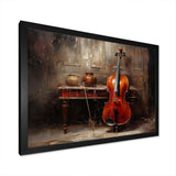 Cello Charisma Deep Burgundy II - Music Canvas Wall Art