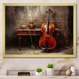 Cello Charisma Deep Burgundy II - Music Canvas Wall Art