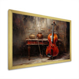 Cello Charisma Deep Burgundy II - Music Canvas Wall Art