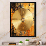 Cymbal Symphony Gilded - Music Canvas Wall Art