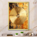 Cymbal Symphony Gilded - Music Canvas Wall Art