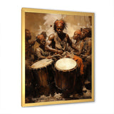 Traditional African Drum Drama - Music Canvas Wall Art