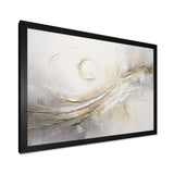 Abstract Music Note Silver Grace - Music Canvas Wall Art